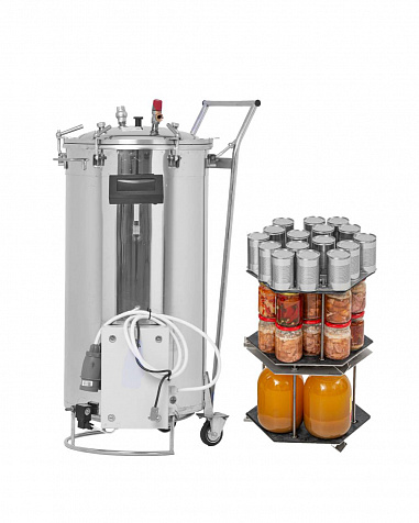 Автоматический автоклав "Фермер Мультиконсерва" 125 л, с сенторным ЭБУ, с кассетами